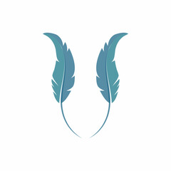 Feathers Logo Template vector symbol nature