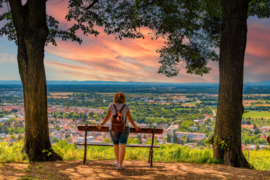 Blick auf Bensheim
