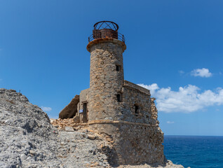 The ruins of the Agios Ioannis lighthouse / Aforesmenos lighthouse
