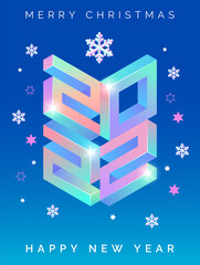 Design concept of 2022 Happy New