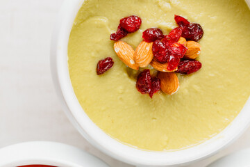 Carrot and pumpkin soups