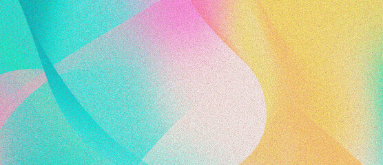 Colourful 80s, 90s style background banner with a noisy gradient texture - obrazy, fototapety, plakaty