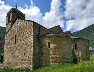 UNESCO World Heritage.
Church of Sant Feliu in the village of Barruera. View of the apses. Valley of Boi. Catalonia. Spain.