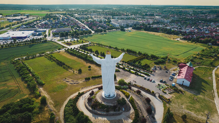 The largest figure of Christ the King in the world located in Swiebodzin in Poland