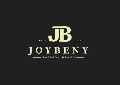 Initial j b letter logo design template, Vector illustrations