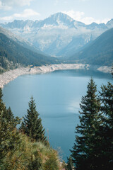 Fototapeta na wymiar a great view on lake MALGA BISSINA and on Val di fumo