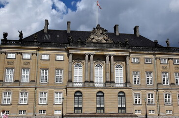 Fototapeta na wymiar Schloss Amalienburg in Kopenhagen 