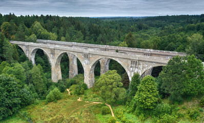 Famous stone bridges in Stanczyki village - Podlasie, Poland