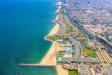 Obraz premium aerial view of beach