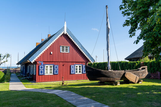 the fisherman museum and grounds in Nida on the Curonian Spit in Lithuania