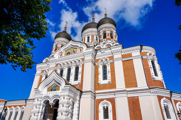 the Alexander Nevsky Cathedral in the heart of the old town of Tallinn