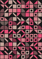 Obraz premium Abstract Geometric Pattern generative computational art illustration
