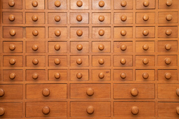 Cherry organizer in a furniture workshop