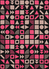 Obraz premium Abstract Geometric Pattern generative computational art illustration