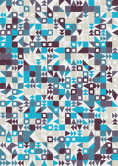 Obraz premium Abstract Geometric Pattern generative computational art illustration