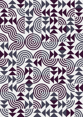 Abstract Geometric Pattern generative computational art illustration