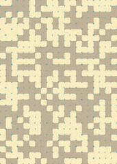 Abstract Geometric Pattern generative computational art illustration