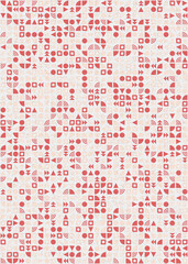 Abstract Geometric Pattern generative computational art illustration