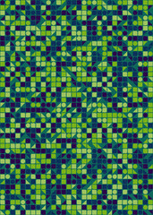 Abstract Geometric Pattern generative computational art illustration