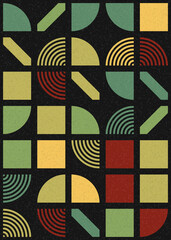 Abstract Geometric Pattern generative computational art illustration