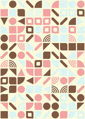 Abstract Geometric Pattern generative computational art illustration