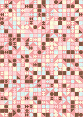 Abstract Geometric Pattern generative computational art illustration