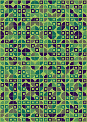 Abstract Geometric Pattern generative computational art illustration