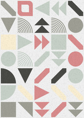 Naklejka premium Abstract Geometric Pattern generative computational art illustration