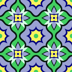 Decorative seamless pattern element. Vector illustration.