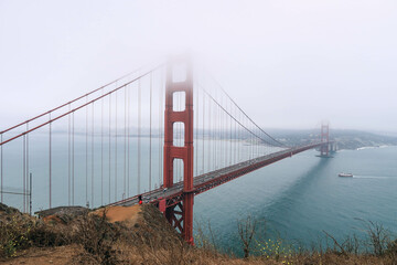 Golden Gate with fog