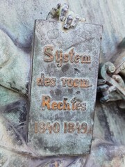 Important moments in history depicted on copper