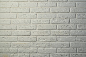 white brick wall texture for background
