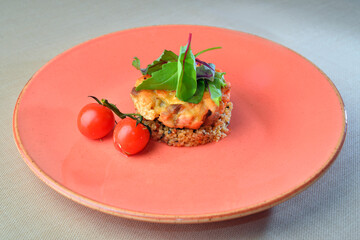 fish with garnish