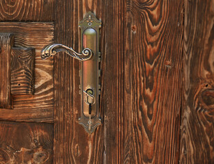 The beautiful old door knocke