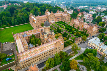 Aerial view of the ancient university - Chernivtsi National University