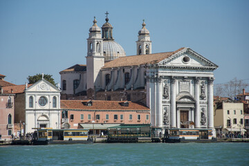 Fototapeta na wymiar Basilica Santa Maria della Salute, Venice, Italy ,2019 . march