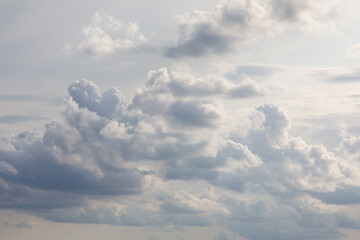 Fototapeta na wymiar White-white clouds in the sky