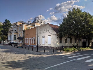 Fototapeta na wymiar Romania, Bistrita ,The Palace of Culture,2021, august