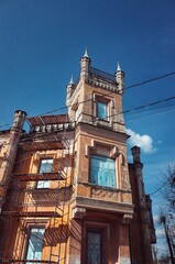Avayevskaya Bogadel'nya - historical building in Tver, Russia, april, spring, soft light, sunny day