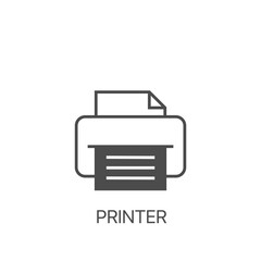 Printer vector icon. Printer Sign Vector Design Template