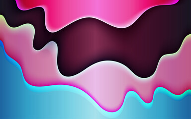 Bright geometric blue and pink gradient background with red lines pattern texture wallpaper banner poster or print template . Straight saturated Colorful vector illustration