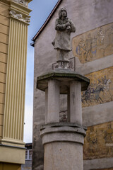 Obraz premium Replica of historic pillory in Klodzko historic town in the region of Lower Silesia, Poland