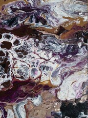 Marbled abstract art