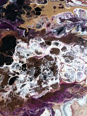 Marbled abstract art