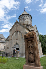 Kecharis monastery, a medieval monastic complex founded in the 11th centuries, the town of Tsakhkadzor, Armenia