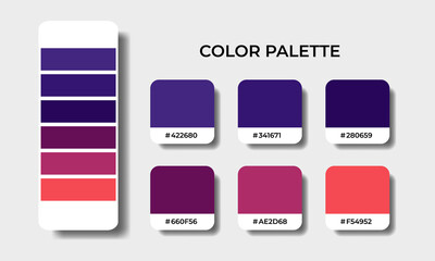 pink and purple color palettes pantone swatch