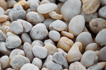 Background of the white pebbles