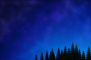 Naklejka na ściany i meble blue night sky background