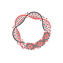 DNA molecule, Chromosomes ideas, cross stitch, dna helix molecule, genetic engineering, integration, puzzle, embroidery, wreath, vyshyvanka day, Ukraine tradition, vishivanka 