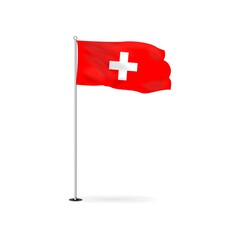 National switzerland flag vector image